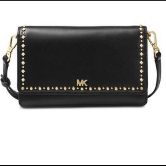 NWT Authentic Michael Kors studded phone crossbody